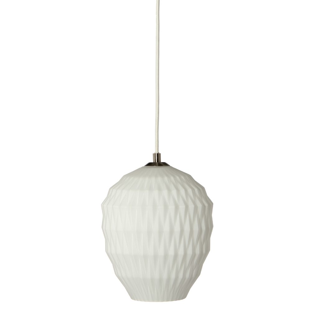 White pendant light