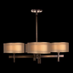 Bronze multi arm ceiling light