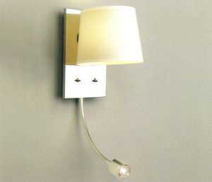 Bedside wall snake arm reading light